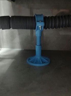 台下盆支撑架下水管支撑架坡度调节器升降管卡,110 75 50白蓝色PV