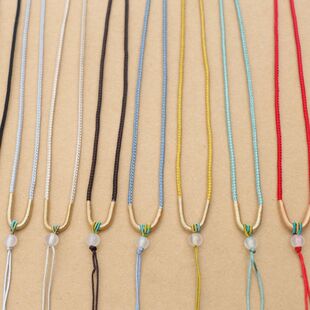 吊坠挂绳女款高档手工编织平安扣吊装挂绳挂玉坠可调节编织项链玉