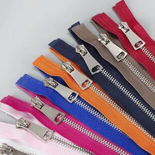 校服专用拉链5号金属拉链皮衣长款羽绒服单开拉锁高档皮衣棉外套