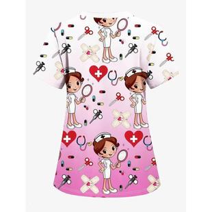 Neck Top Faion Frosted Shirt Sleeve Short Women