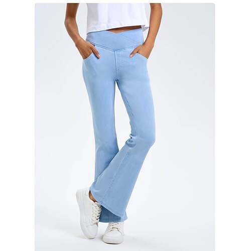 B 74862 Cross Waist Yoga Jeans 交叉腰瑜伽裤