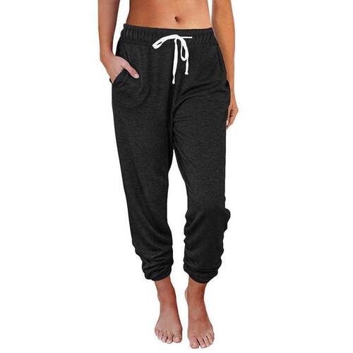 X 97763 High Waist Cropped Pants 九分束脚裤跨境速卖通亚