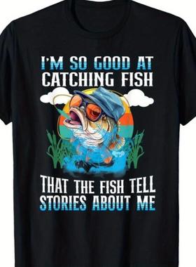 Faion Fiing Graphic Tee Soft Cotton men's Fun Fiing