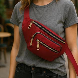 Bum Bag and Faion Adjustable Pocket Nylon Front 款