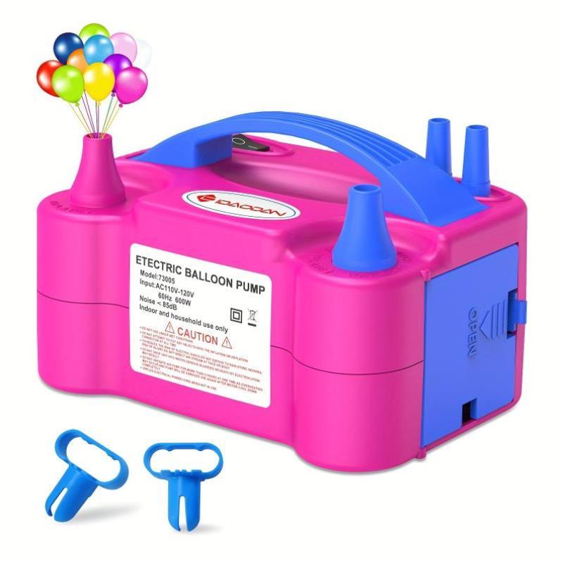 Electric Air Balloon pump 110V 600W Portable Dual Nozzle跨境