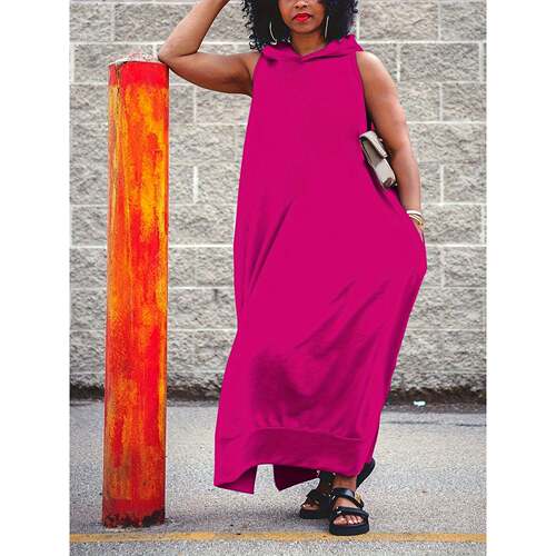 X 43491 Summer Solid Color Deep V Dress 纯色深V连衣裙