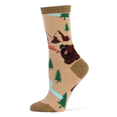 V 96692 Creative Asymmetric Socks 潮流提花袜
