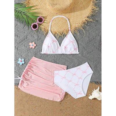 J 77048 Girl's Printed Bikini 女童比基尼