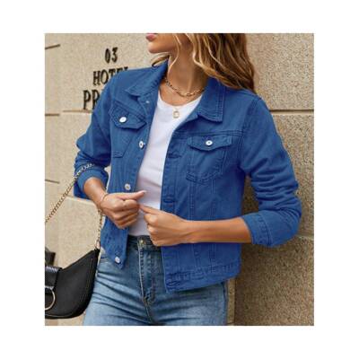 J 86217 Fashionable Collar Pocket Jacket 潮流翻领夹克