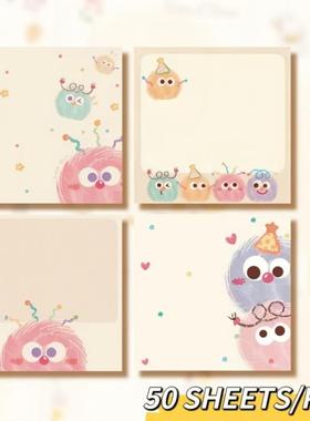 2025跨境新款 ationery ickers 新款彩色球形便签创意高粘性