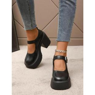 Solid Color Casual and Heels Faion High Women Platform