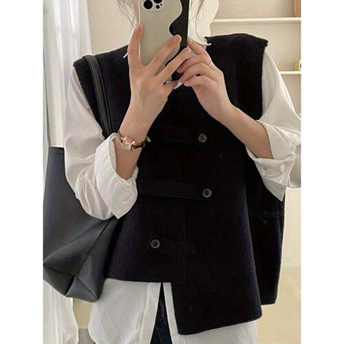 J 41771 Knitted Vest for Layering 针织马甲