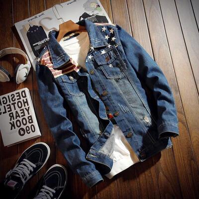 T 518 2017men clothes winter jean Denim jacket牛仔夹克