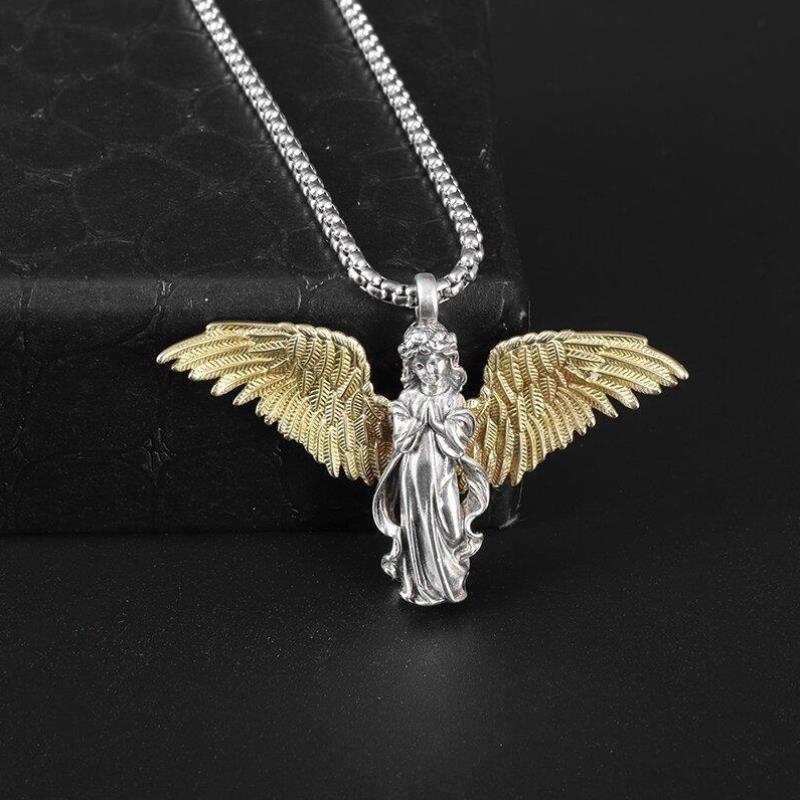 New Trending Prayer Angel Necklace Personaly Cupid Pendant