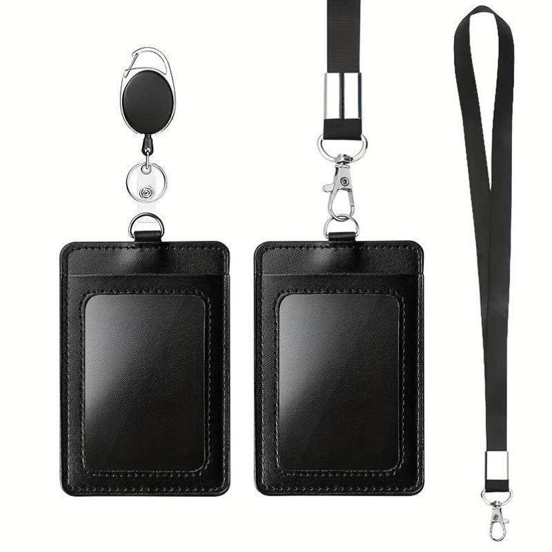 Retractable Badge Lanyard Work Name Business Card Cover Wome