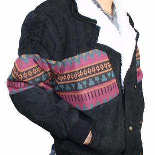 n's Genuine Soft Suede Leather Bomber Jacket wh riped