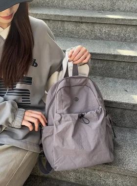 日系纯色户外登山包旅行运动包
