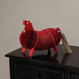 马摆件高级感2026马年过年春节客厅收银台装饰布置立体折叠纸马