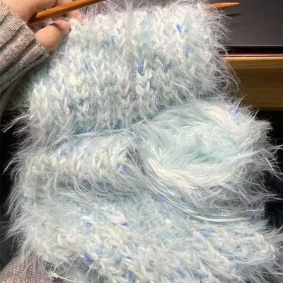 手工毛线diy围巾送男友渐变色编织材料包神器针织围脖送女生礼物