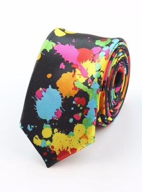 n Faion yle Slim Necktie Skinny Scrawl Dot Tie