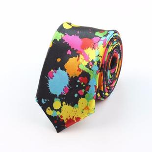 Slim Necktie Skinny Dot yle Scrawl Tie Faion