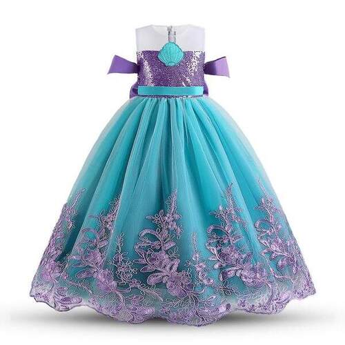 V 96687 Mermaid Ariel Princess Dress 人鱼公主裙
