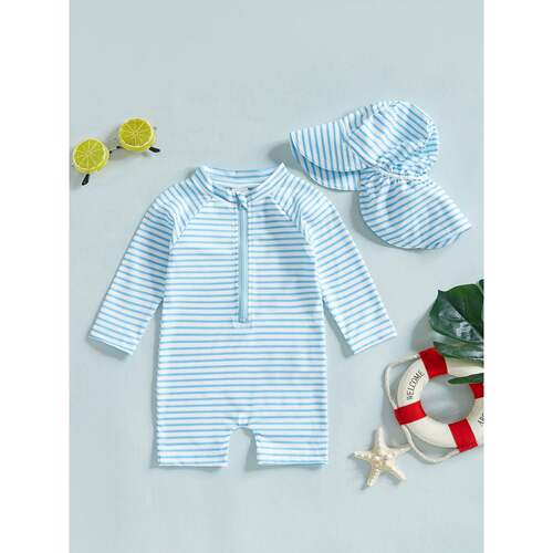 C 12782 Baby Summer Outfit with Hat 婴儿连体衣
