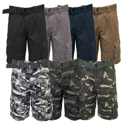 H 83641 Multi-pocket loose cargo five-point pants 多口袋宽松