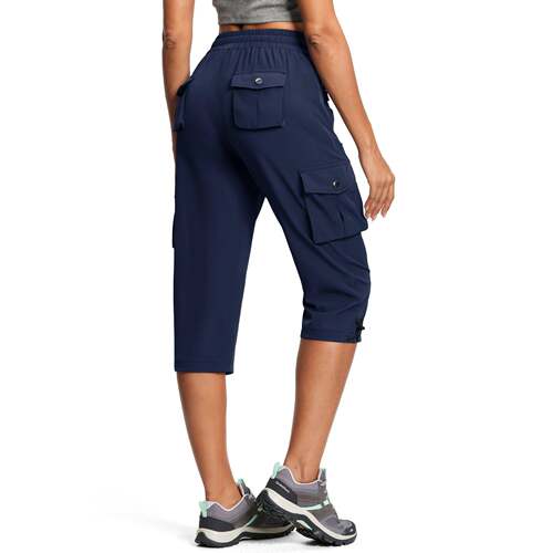 I 14007 Pocket Drawstring Hiking Pants 宽松口袋登山裤