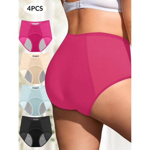 H 39934 High Waist Menstrual Briefs 腰经期防漏内裤跨境