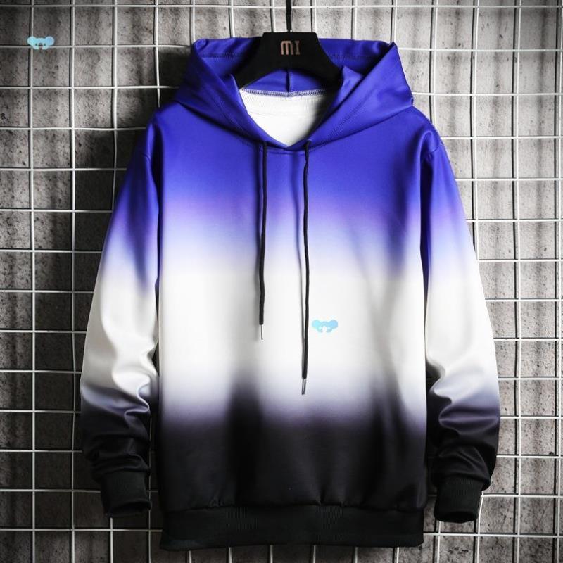 men's and women's faion hoodie pullover渐变色男生 宽松卫衣