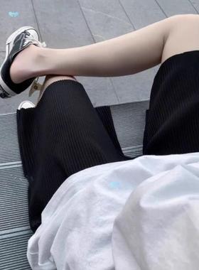 Loose striped beach orts pants for men宽松条纹沙滩五分裤男