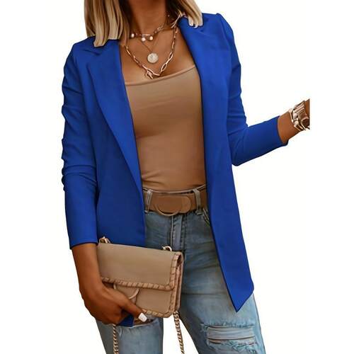 H 56640 Casual Solid Color Women's Blazer 休闲纯色西装