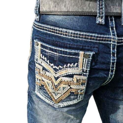 H 81864  Retro Heavy Duty Mid Waist Flared Jeans 复古微喇牛