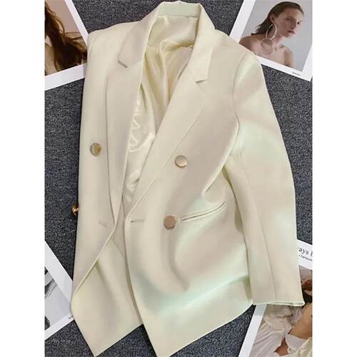 H 72830 Double Breasted Purple Blazer 紫色西装