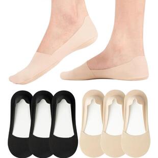 No Show Socks Womens Nylon Non Slip Low Cut Invisible Liner