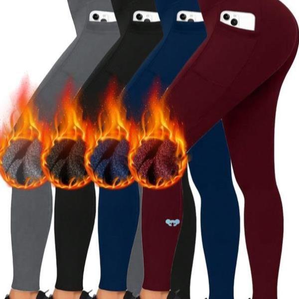 4PCS High Waisted Leggings for Women Tummy Control Butt
