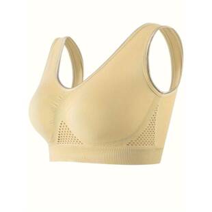 R 70009 Plus size mesh breathable sports bra 大码网纱透气运