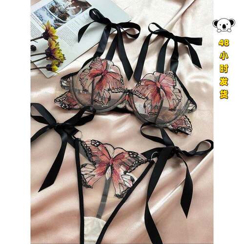 H 47347 Lace Butterfly Lingerie Set 蝴蝶网纱内衣