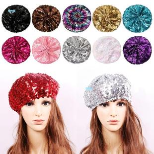 Glter Women Sequins Beret Dance NEW Personaly Faion