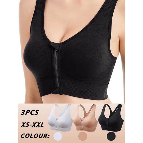 H 69589 Front Zipper High Impact Sport Bra 前置拉链运动文胸