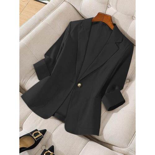H 82014 British Style Collar Blazer 撞色翻领西装外套