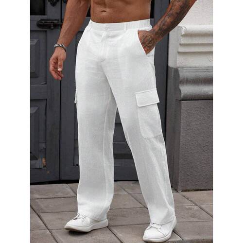 S 95894 American work multi pocket wide leg pants 美式工装多