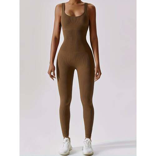 Y 14901 Seams Knit Bodysuit 运动连体衣
