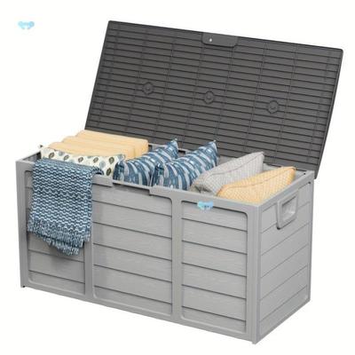 75 Gallon Waterproof Resin Deck orage Box wh Hand跨境