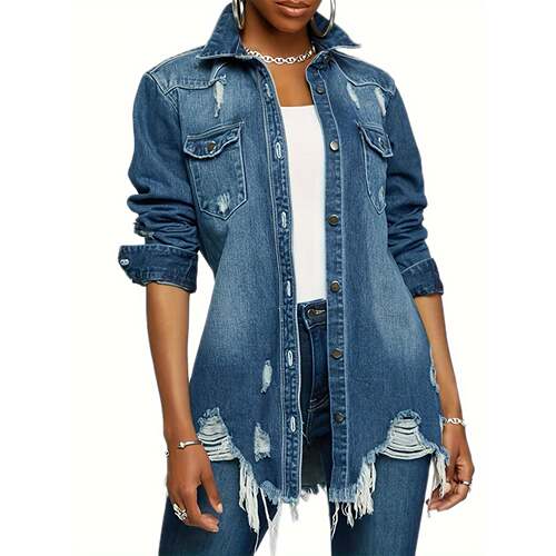 H 35701 Sexy Fashion Denim Jacket 性感牛仔外套