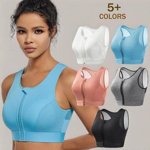 H 75706 High Intensity Zipper Sport Bra 拉链运动内衣