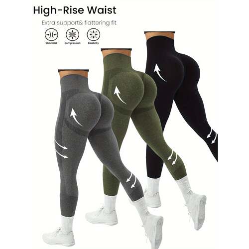 Z 43668 Seams High Waist Yoga Pants 腰瑜伽裤