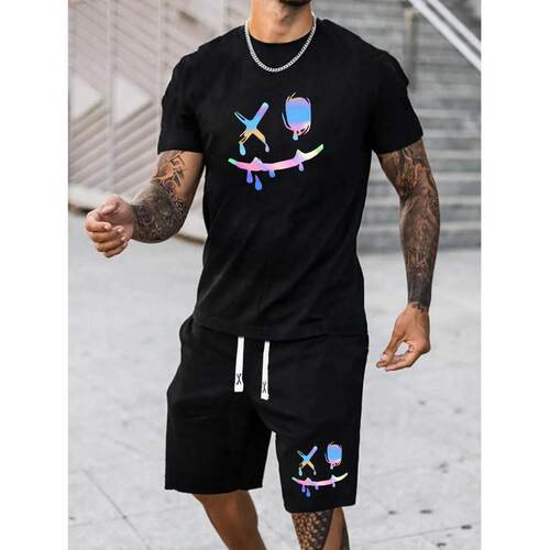 S 88768 3D Printed Men's Set 3D 印花士套装
