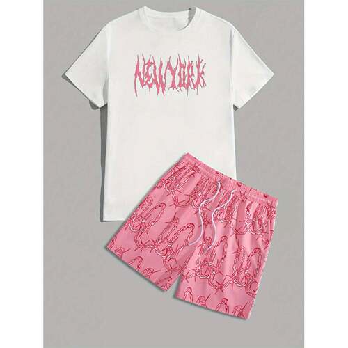 H 45628 Men's casual two-piece set 士休闲套装